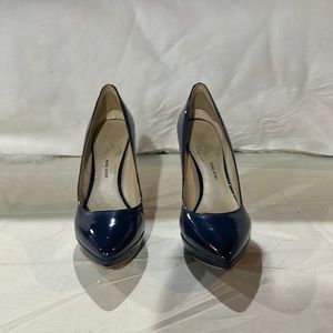 Nine West Navy Patent Heels